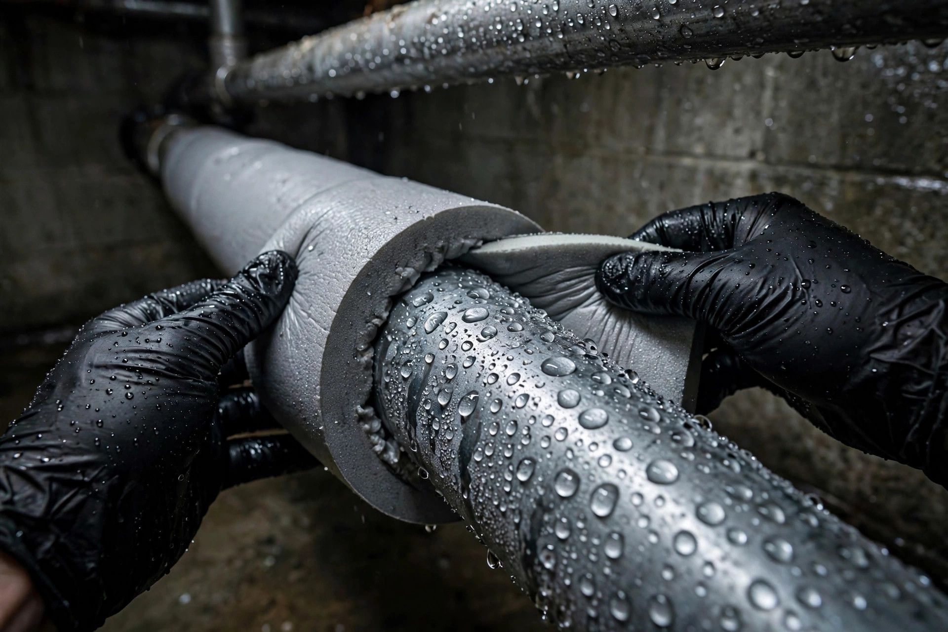 Addressing Condensation on Pipes in Portland Basements